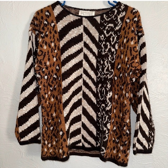 Women’s Animal Print Sweater, Size S - Picture 2 of 9